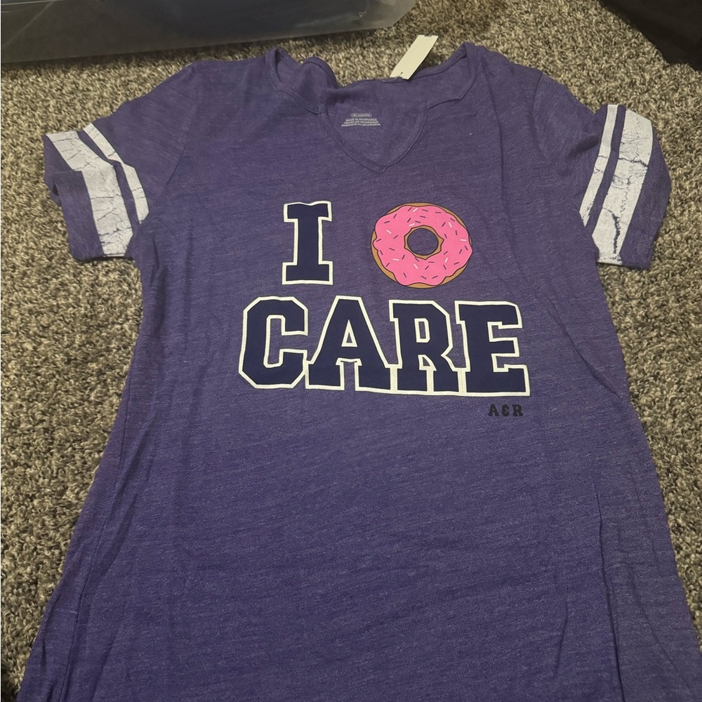 I donut care T-shirt- never worn, with tags